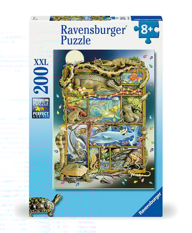 Produktbild 1 för Pussel Fish And Reptile Menagerie 200 XXL bitar, Ravensburger