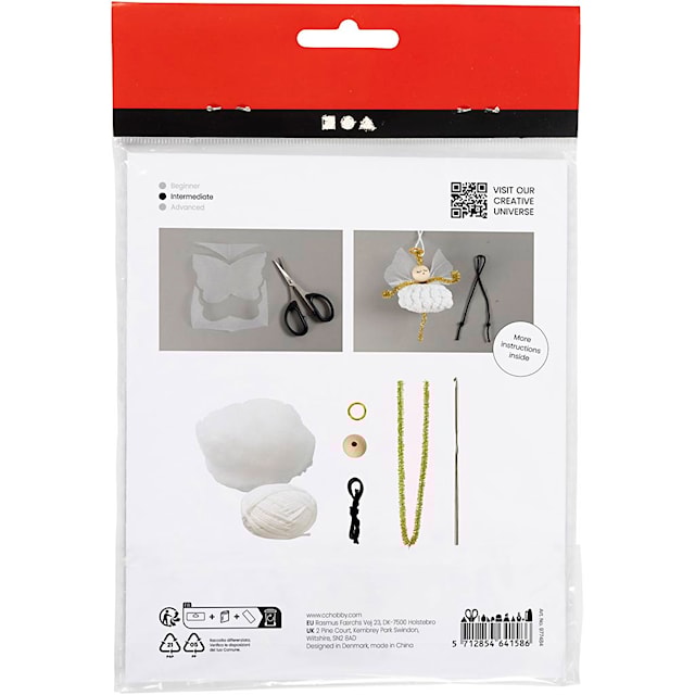 Produktbilde 3 for Mini DIY Kit Hekling, Engel, 1 pk.