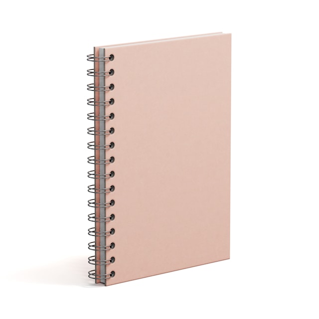 Produktbild 2 för Anteckningsbok A5 Olinjerad Dusty Pink 90 Blad Bigso Box of Sweden