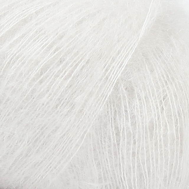 Kid-Silk Garn Mohair Silke 25 g Chalk 38 Drops
