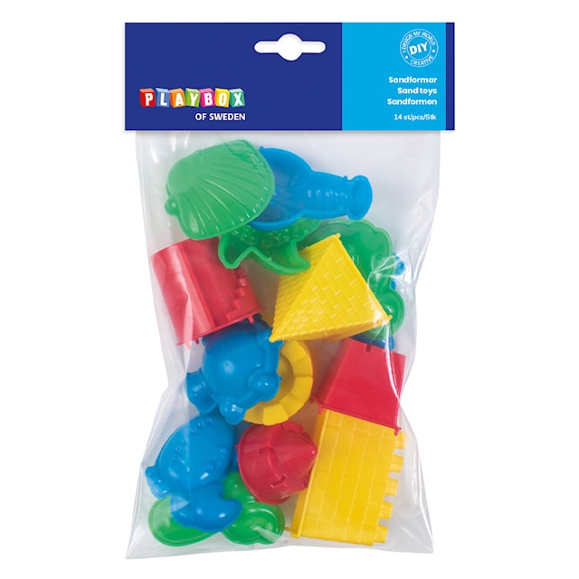 Produktbild 2 för Sandformar till leksand 14-pack Playbox