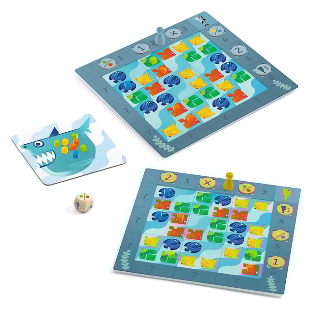 Produktbild 3 för Spel Fish n Shark Strategispel med Fiskar och en Haj Djeco
