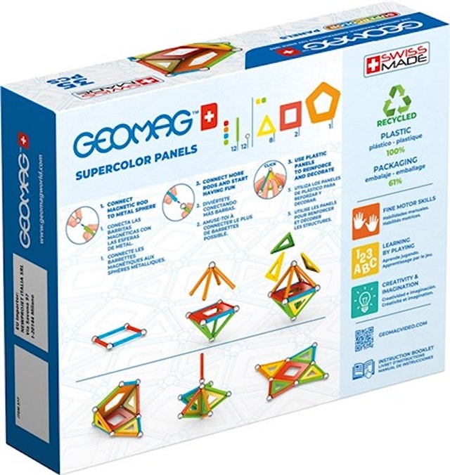 Tuotekuva 5 - Geomag Supercolor Panels Recycled 35 osaa