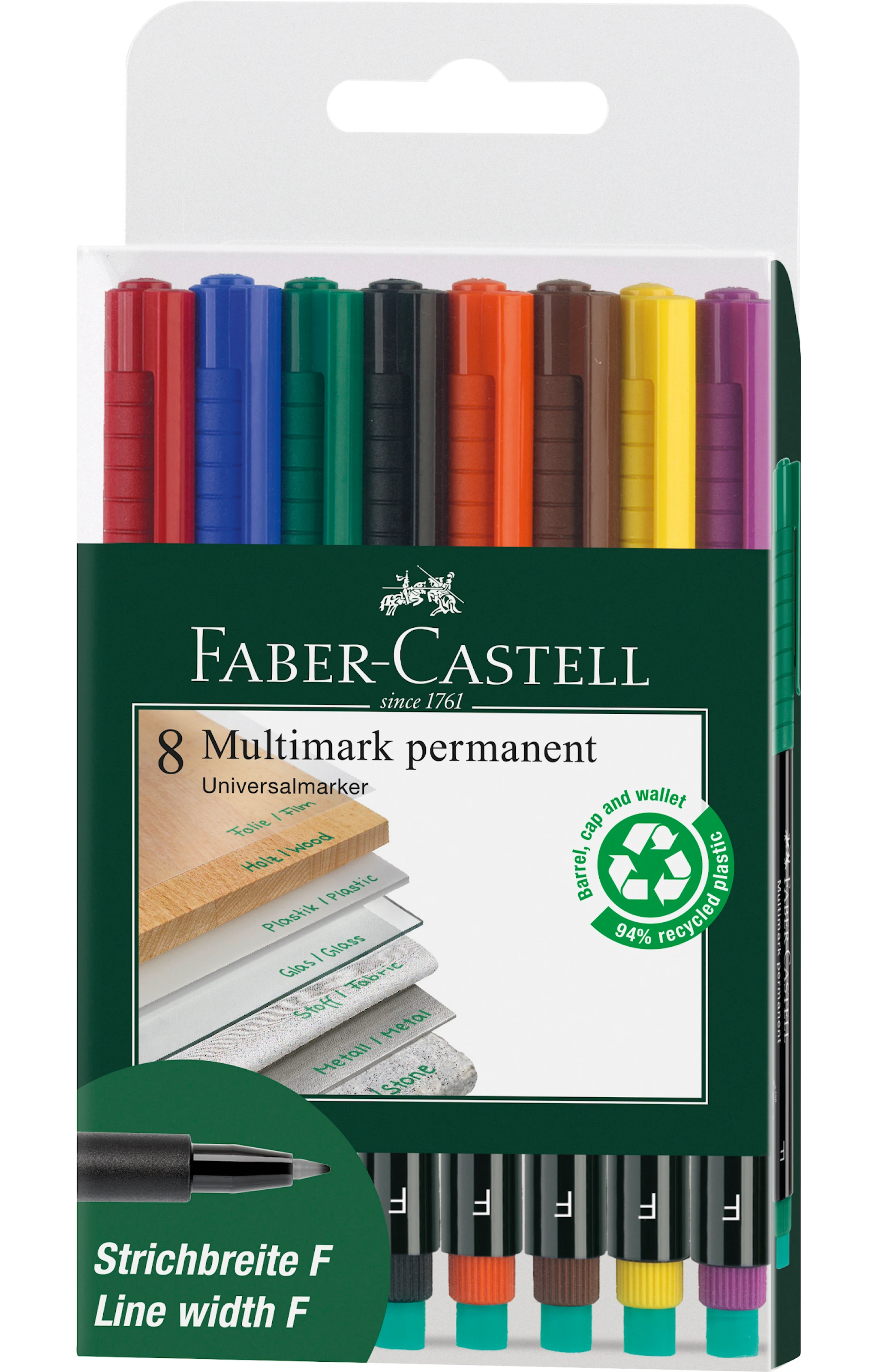 Tuotekuva ille Merkintäkynä Multimark permanent S 8-pack Faber Castell