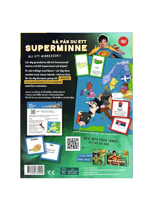 Produktbild 2 för Superminne Jonas Von Essen - Geografi (SE)