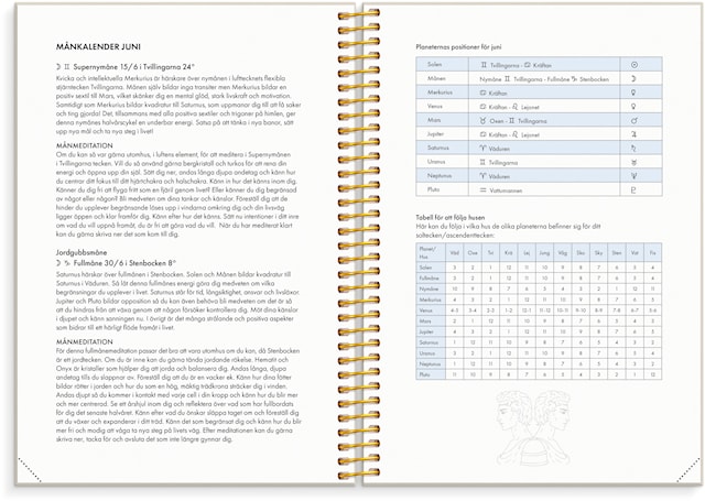 Tuotekuva 4 - Kalender 2026 A5 Astrologikalendern Beige Burde