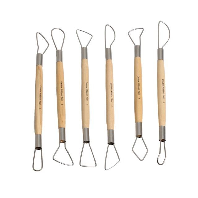 Produktbilde 1 for Leireverktøy, runde kanter, L: 20 cm, 6 stk./ 1 pk.