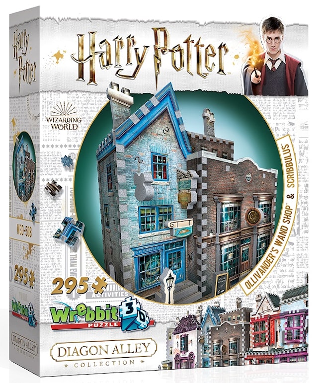 Produktbild 1 för 3D Pussel Ollivanders Trollstavsbutik 295 bitar Harry Potter