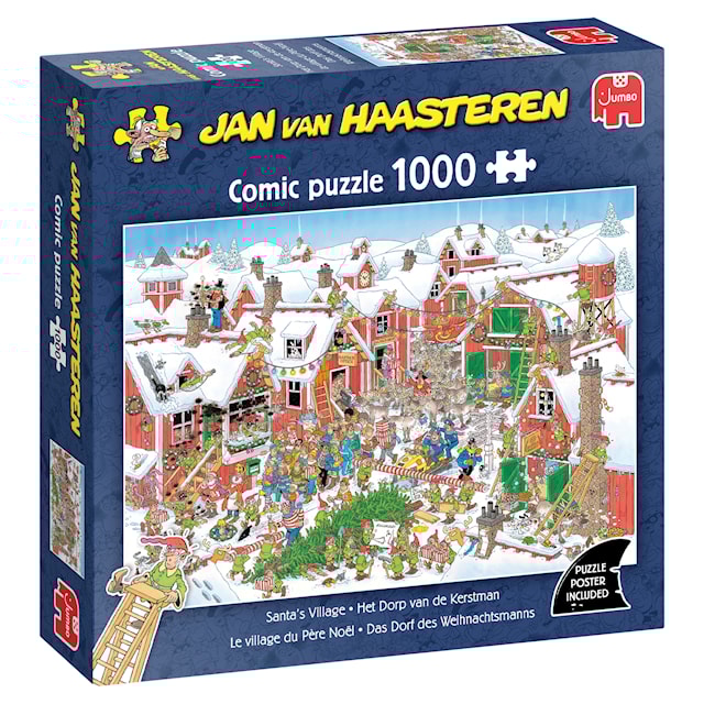 Produktbild 1 för Jan Van Haasteren Santa´s Village Pussel 1000 bitar