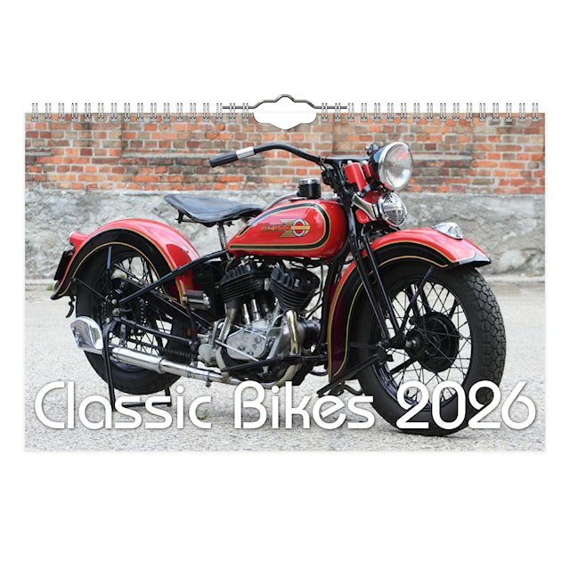 Produktbild 1 för Väggkalender Classic Bikes 2026