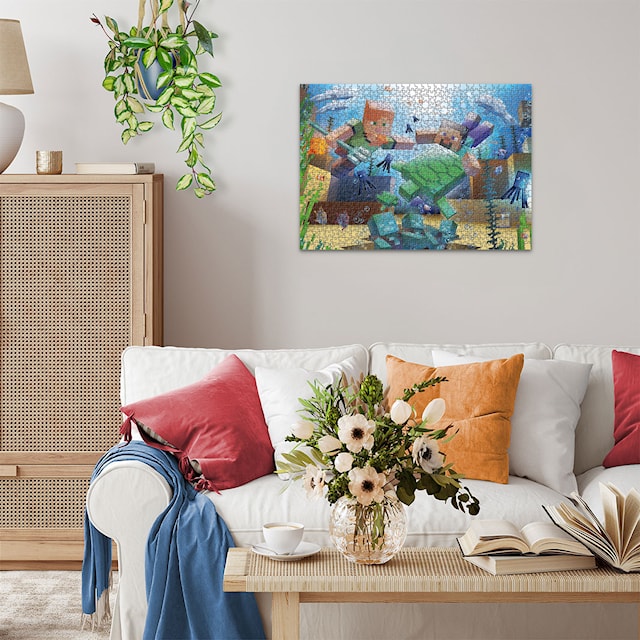 Produktbilde 4 for Minecraft Mosaic Puslespill 1000 brikker, Ravensburger