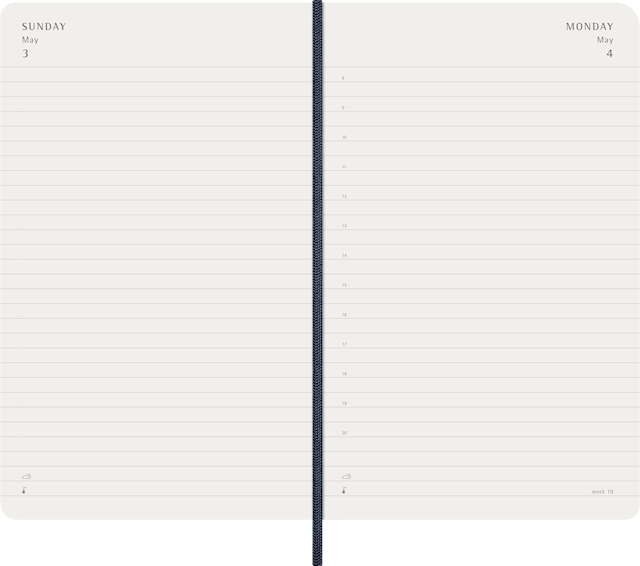 Produktbild 4 för Kalender 2026 Classic Soft 12M Daily Large Sapphire Blue Moleskine