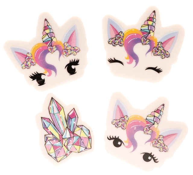 Produktbilde 1 for Enhjørning Viskelær 4-pakning