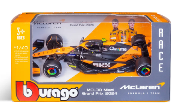 BBurago 1:43 McLaren MCL38 2024 - Lando Norris