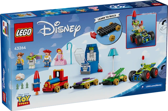 Tuotekuva 4 - Toy Story -juhlavuoden juna ja radio-ohjattava auto LEGO® Disney Pixar (43264)