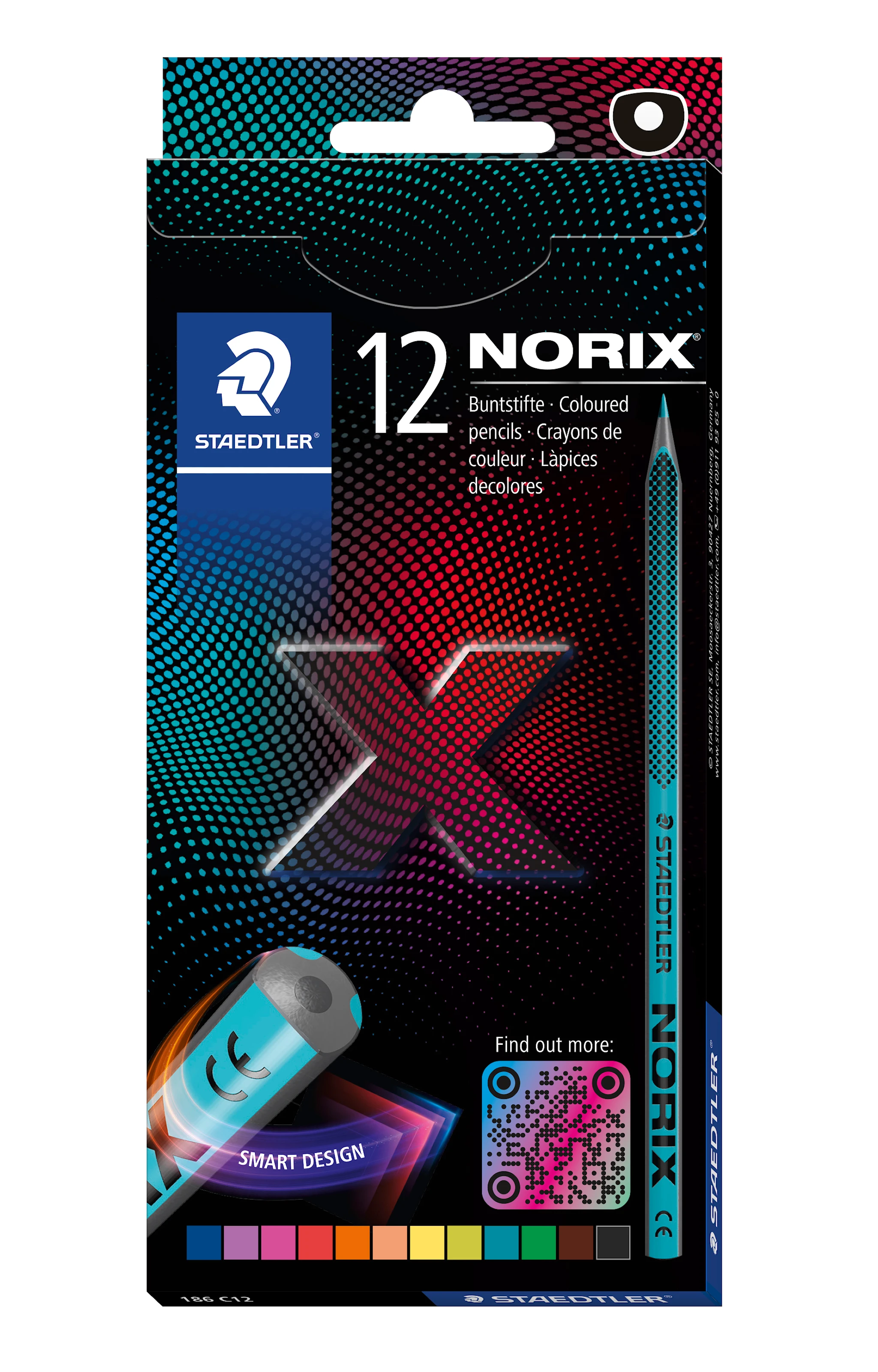 Produktbilde for Fargeblyanter Norix 12-pakning 100% PEFC Staedtler