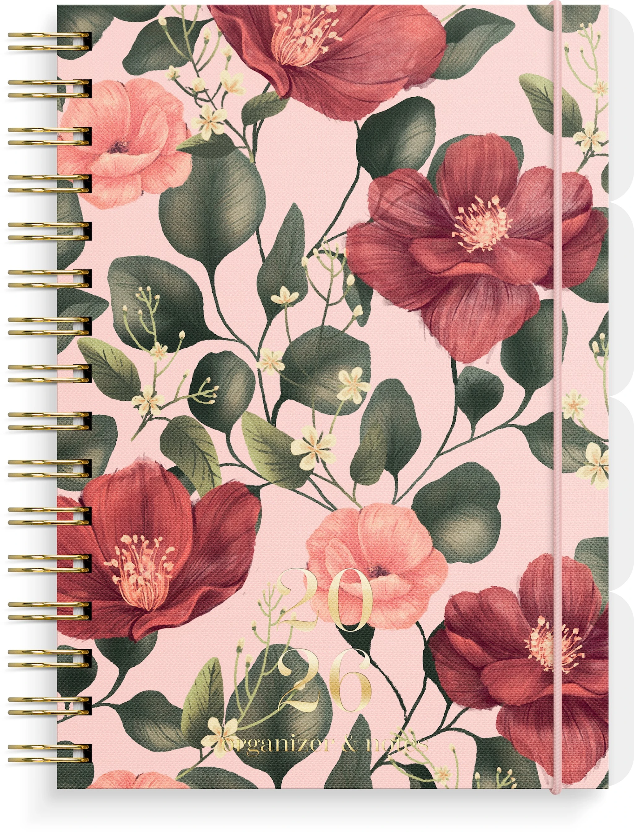 Produktbilde for Organizer og Notes 2026 A5 Villrose GRIEG
