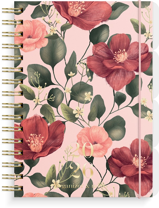 Produktbilde 1 for Organizer og Notes 2026 A5 Villrose GRIEG