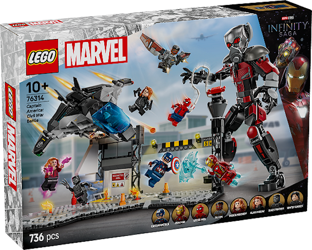 Produktbilde 1 for Actionfylt kamp fra Captain America: Civil War LEGO® Super Heroes (76314)