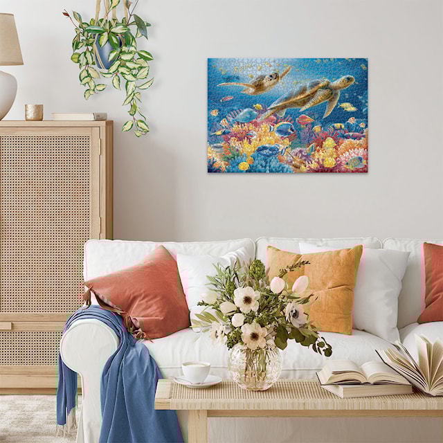 Produktbild 4 för Pussel Blue Underwater World 1000 bitar, Ravensburger