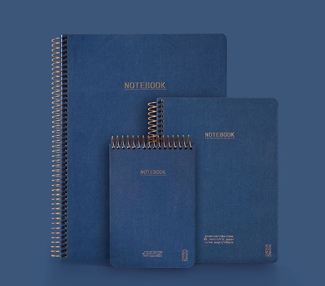 Produktbild 2 för Anteckningsblock A6 Premium Navy KOZO