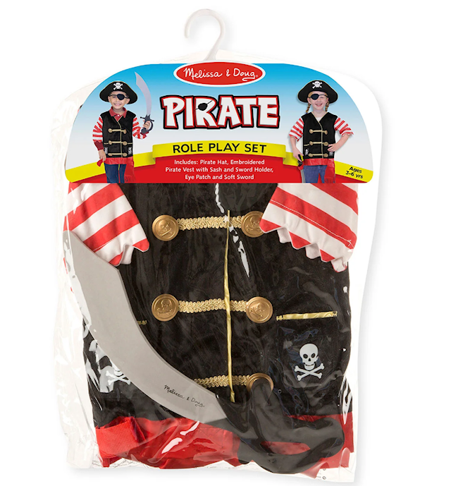 Produktbild 2 för Pirat Utklädnad Maskerad Melissa & Doug