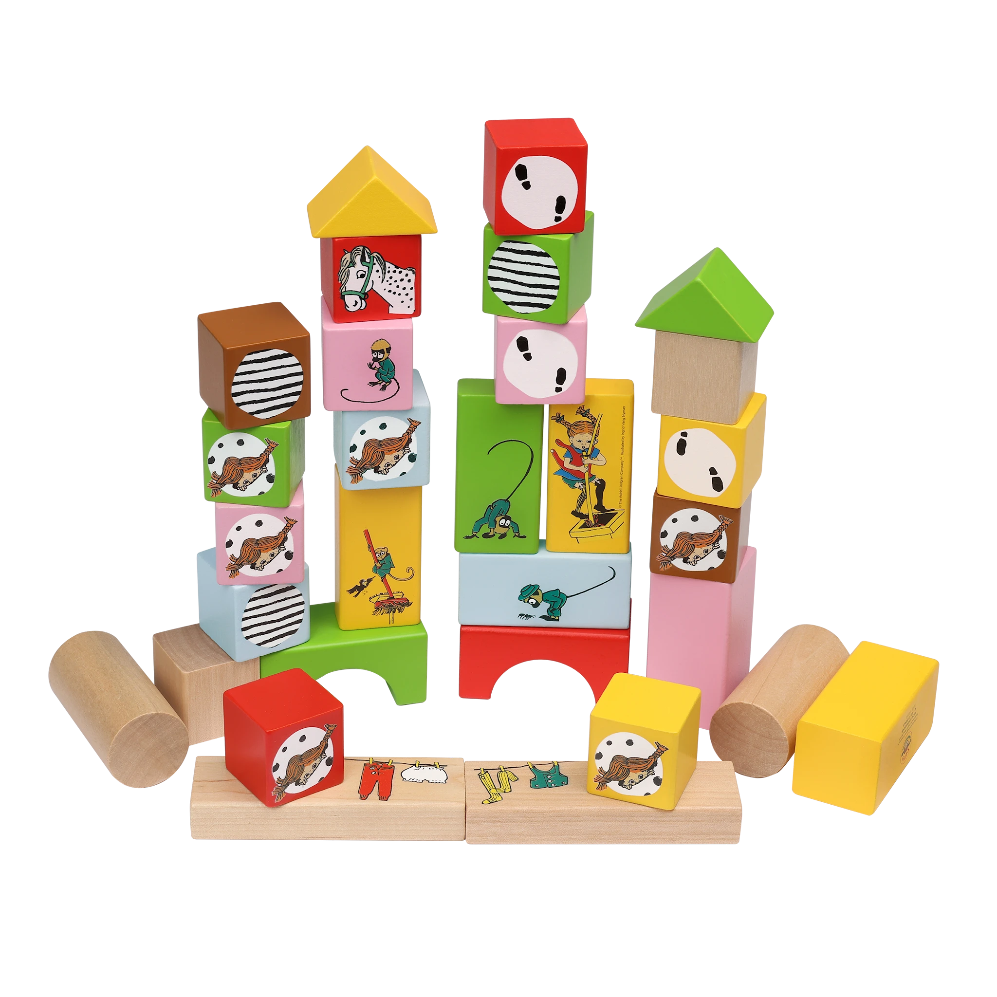Produktbilde for Pippi Byggeklosser Tre Micki