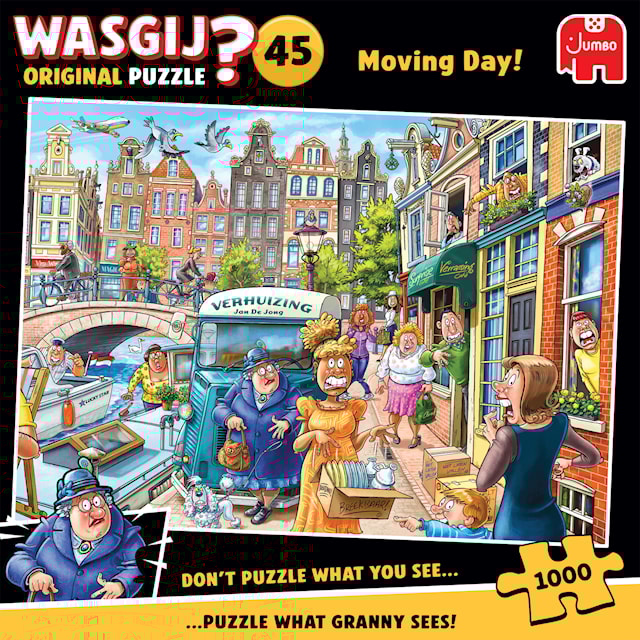 Produktbild 1 för Wasgij Original 45 Moving Day! Pussel 1000 bitar, Jumbo