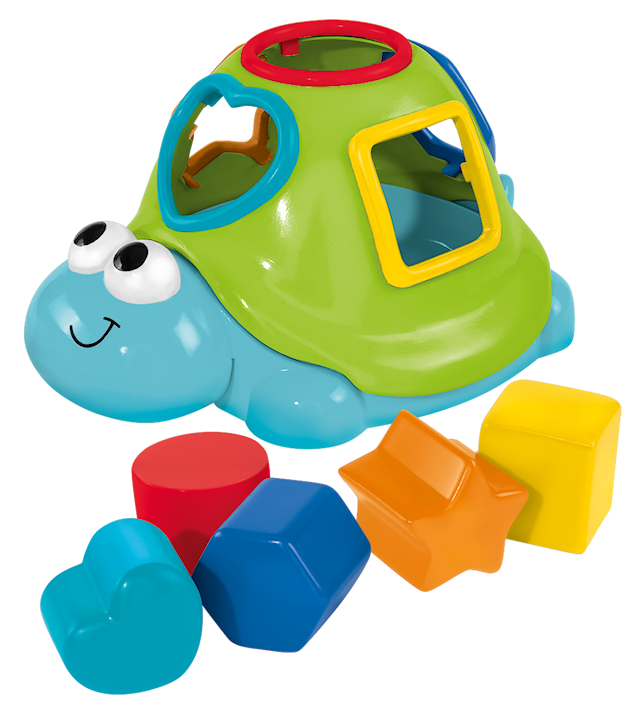 Produktbild 1 för Badleksak Floating Turtle Shape Sorter ABC