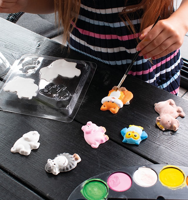 Produktbilde 3 for Støpeform Gips Bondegårdsdyr 4 motiver Playbox