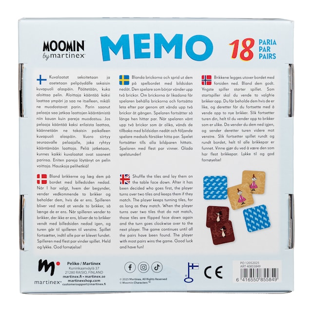 Tuotekuva 2 - Muumi Memo (SV/FI/NO) Peliko