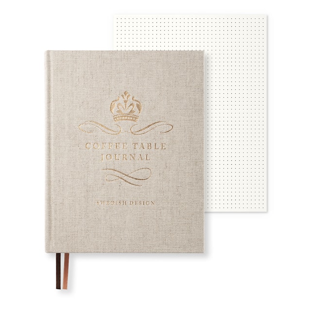 Tuotekuva 6 - Coffe Table Journal Royal 25,5 x 20 cm Rough Linen 256 sivua Paperstyle