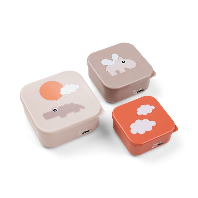 Produktbild 1 för Snacksbox 3-Pack Happy Clouds Powder Done by Deer