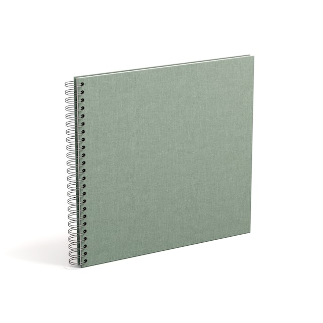 Tuotekuva 7 - Valokuva-albumi Soft Teal Valkoisilla Lehdyköillä 35x31,5cm Bigso Box of Sweden