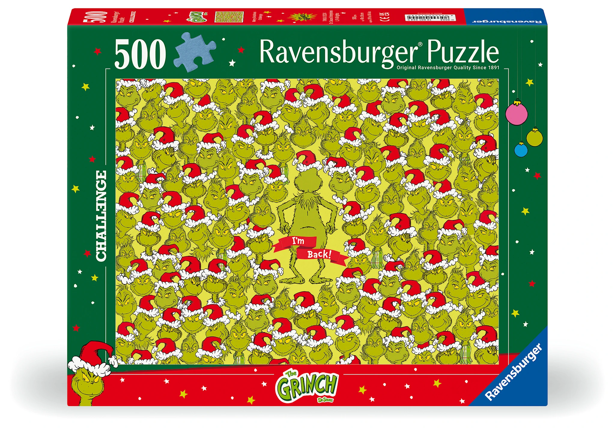 Produktbilde for Puslespill Grinch 500 brikker, Ravensburger