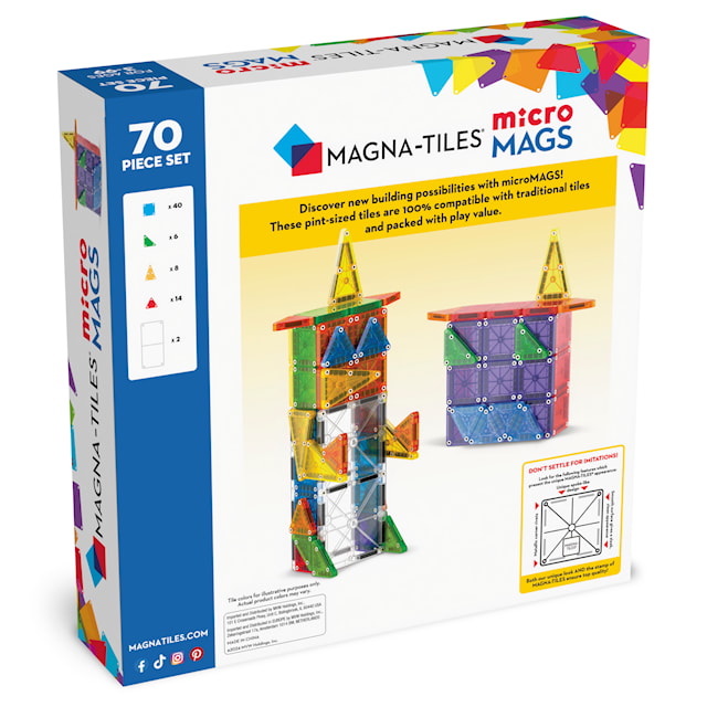 Tuotekuva 6 - MicroMAGS 70 kpl Magna-Tiles