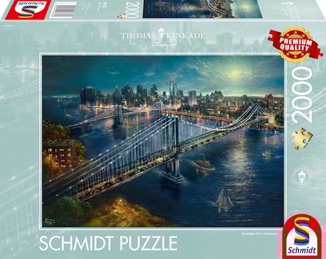 Produktbilde 1 for Bridge over Manhattan Thomas Kinkade Pussel 2000 bitar, Schmidt