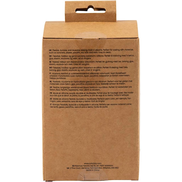 Produktbilde 2 for Silikonform , Riflet sylinder med buer, H: 12,5 cm, dia. 6 cm, 1 stk./ 1 pk.