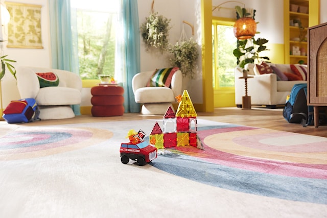 Produktbild 4 för Magna-Tiles Brandräddning Magnetiska Byggklossar 27 Bitar