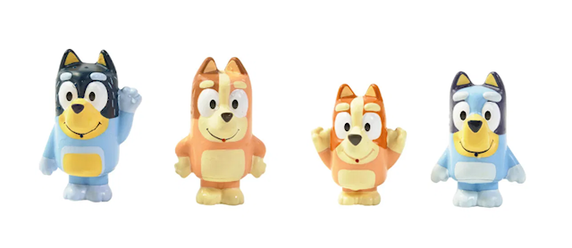 Produktbild 1 för Bluey Squirter Badleksak 4-Pack Toomies