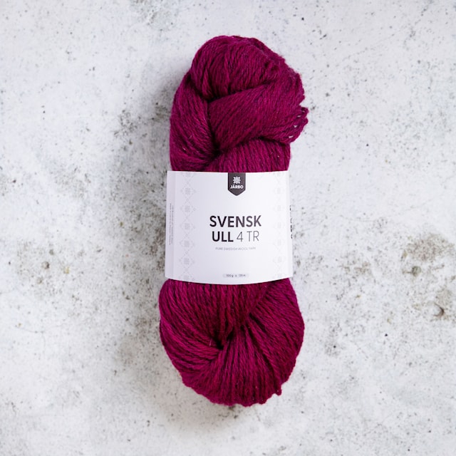 Svensk Ull 4tr 100 g Bing Cherry (28) Järbo