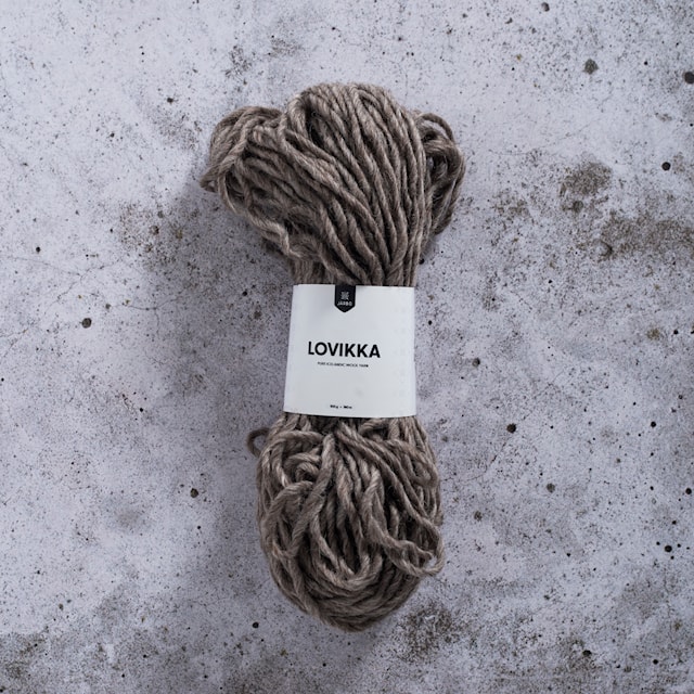 Lovikka Villalanka 100 g Khakiruskea (7605) Järbo