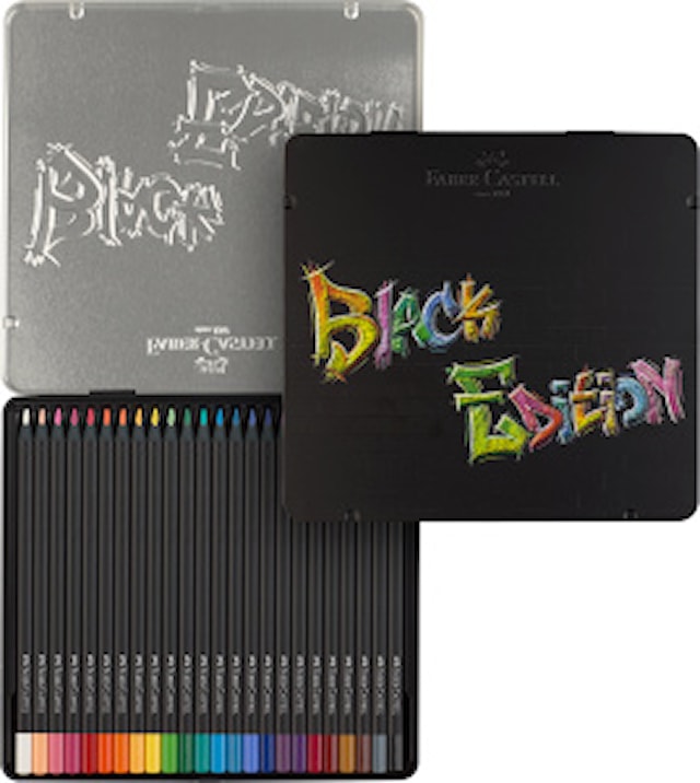 Produktbilde 4 for Färgpennor Black Edition Metalletui 24-p, Faber-Castell