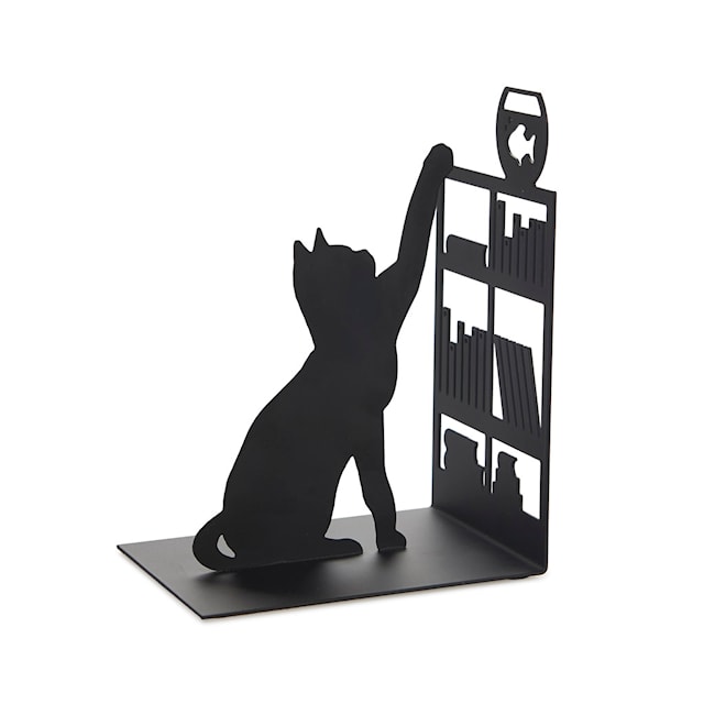 Tuotekuva 1 - Bookend Fishing Cat Black Metallia Balvi