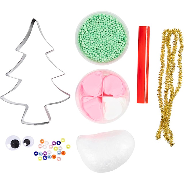 Produktbild 4 för Mini DIY Kit Modellera Julgransmonster mixade färger 1 förp.