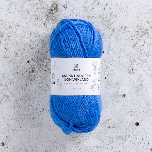 Astrid Lindgren Ilon Wikland Garn 50g Marikken blå 107 Järbo