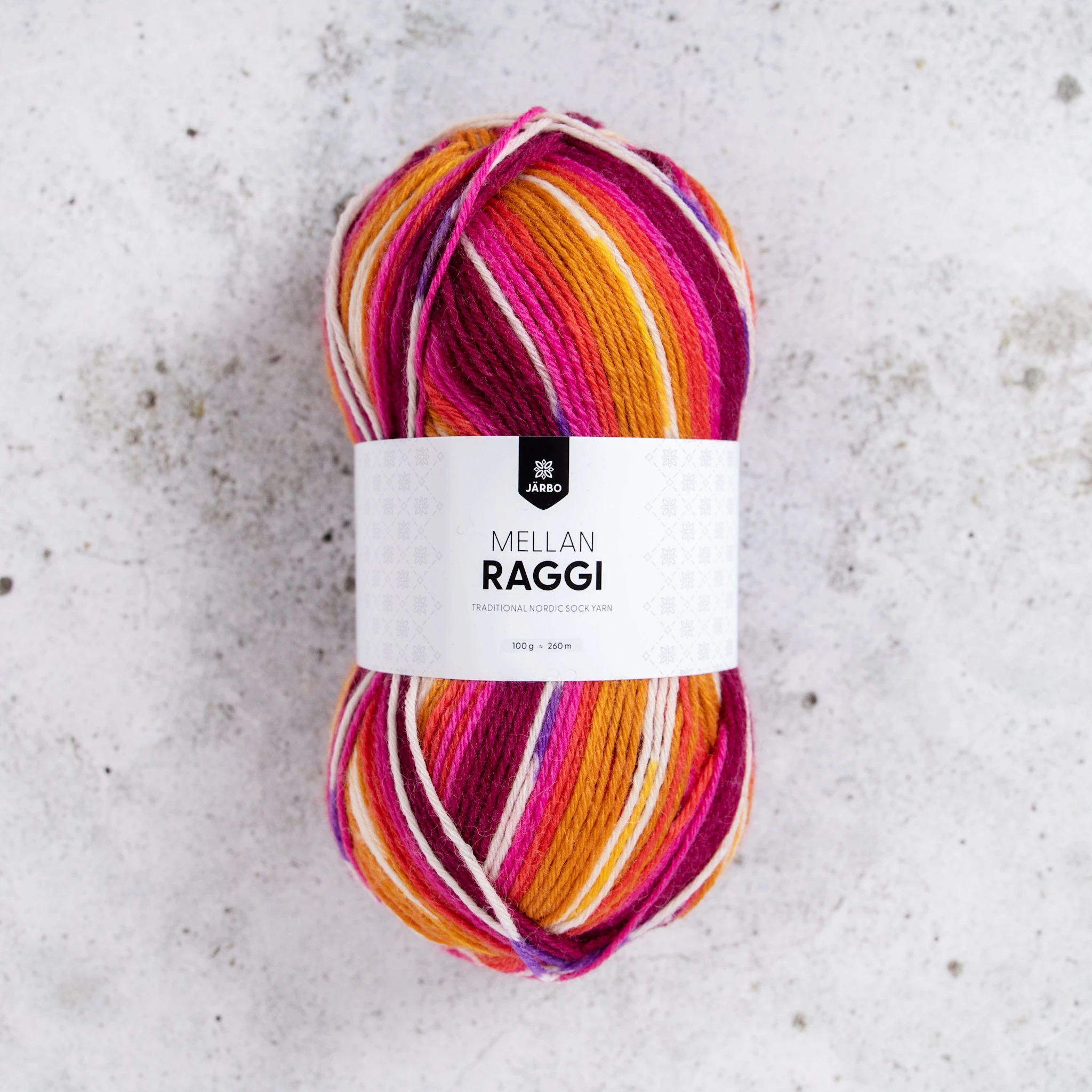 Produktbilde for Mellanraggi Garn Ullmix 100 g Järbo
