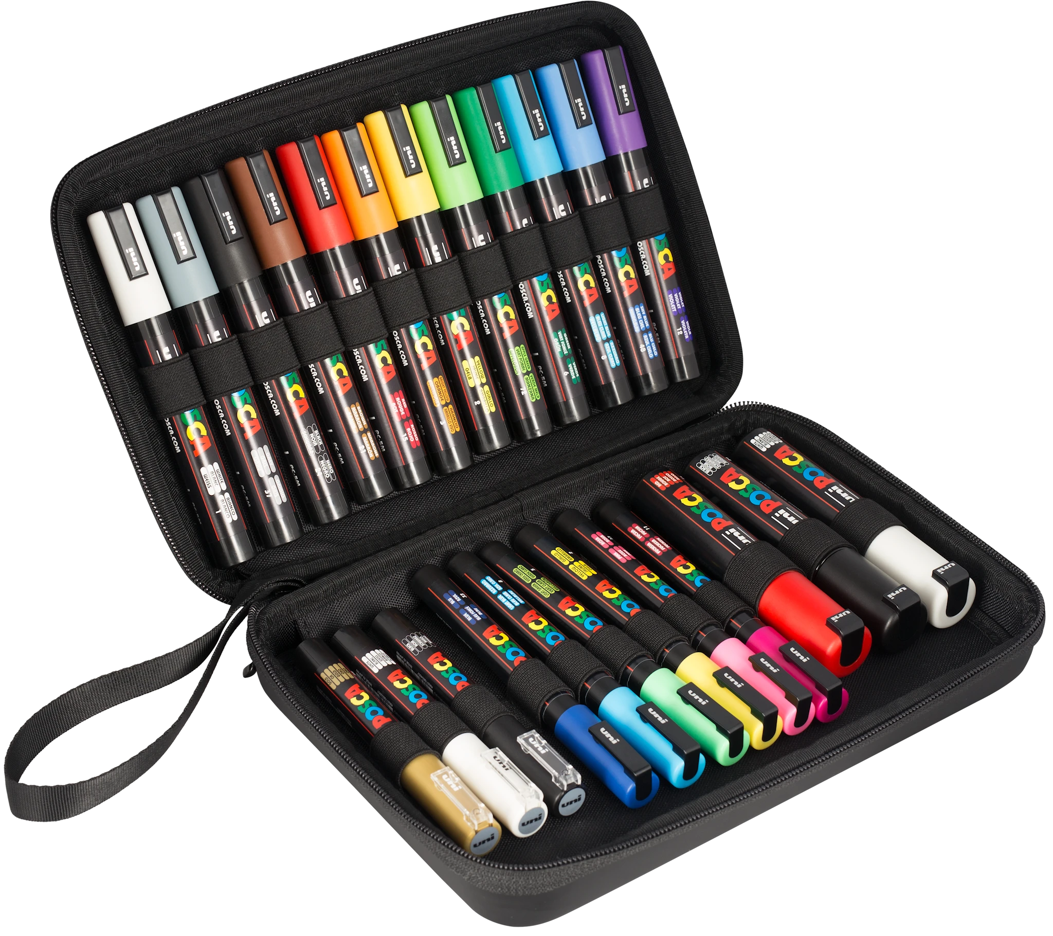 Produktbild för Posca Giftcase 24 st Pennor I Olika Färger Och Linjebredd
