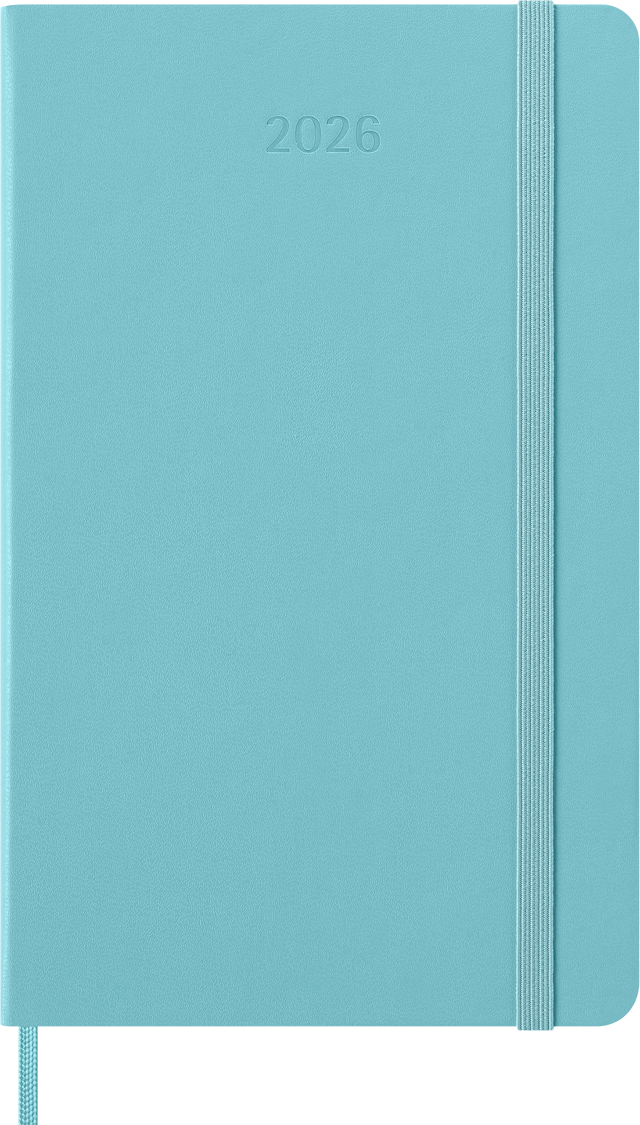 Tuotekuva 2 - Kalenteri 2026 Classic Hard 12M Week Note Large Aquamarine Moleskine