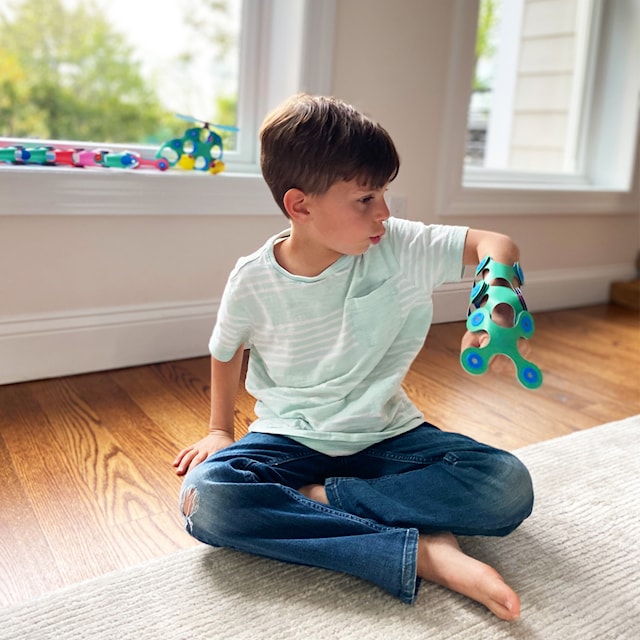 Produktbild 3 för Itsy Pack 18 Delar Blå/Grön Clixo